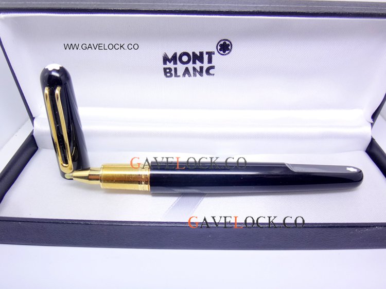 Mont Blanc M Marc Newson Rollerball Black & Gold Pen Mont blanc Discount Pens